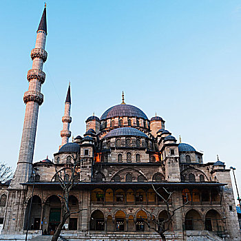清真寺,苏丹,蓝天,伊斯坦布尔,土耳其