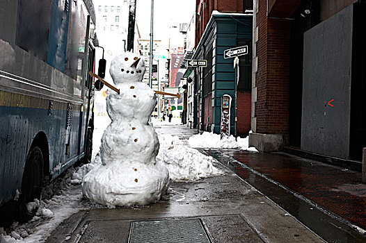 雪人,纽约