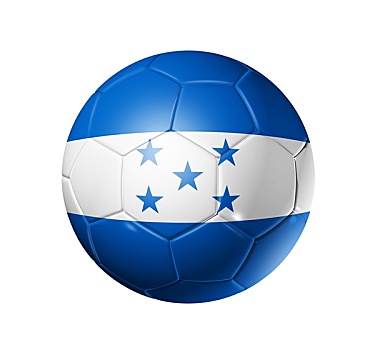足球,球,洪都拉斯,旗帜