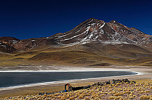 智利,泻湖,火山,休憩之所