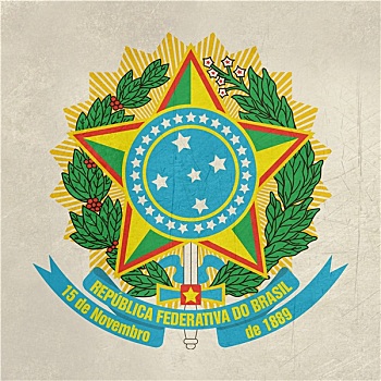 低劣,巴西,盾徽