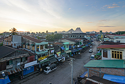 城镇,克伦邦,缅甸