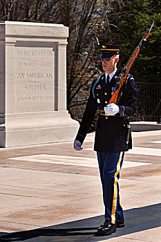 仪仗兵,墓地,未知,军人,阿灵顿国家公墓,靠近,华盛顿,华盛顿特区,美国