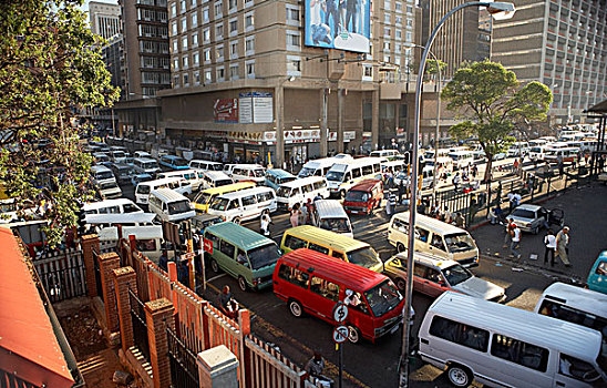 出租车,离开,出租车站,约翰内斯堡,南非