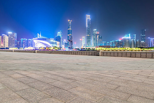 城市道路和城市建筑背景