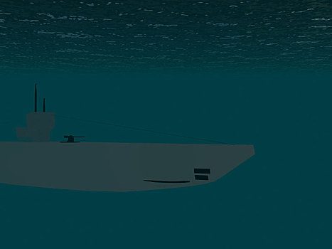 潜水艇,海中
