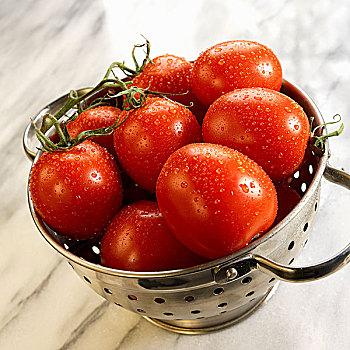 新鲜,西红柿,滤器