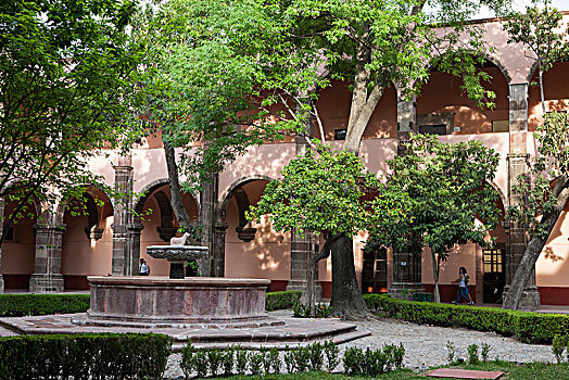 墨西哥,瓜纳华托,圣米格尔,内庭,文化中心