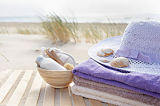 洗浴用品,毛巾,太阳帽,帽,阿基坦,法国