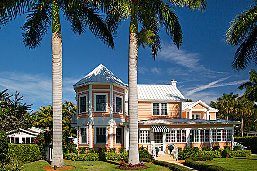 屋舍,家,历史,那不勒斯,佛罗里达,美国