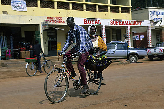 乌干达,街景,人力车