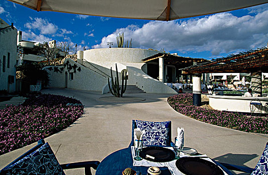 椅子,桌子,酒店,墨西哥
