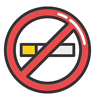 禁烟标志简笔画图片