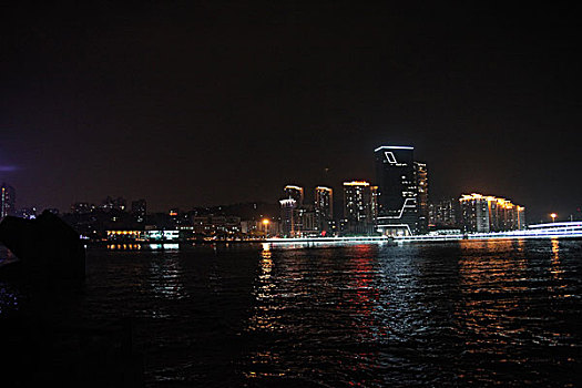 厦门,鼓浪屿,旅游风光城市建筑夜色全景