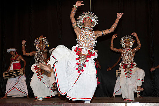 舞者,传统服装,康提,斯里兰卡,亚洲