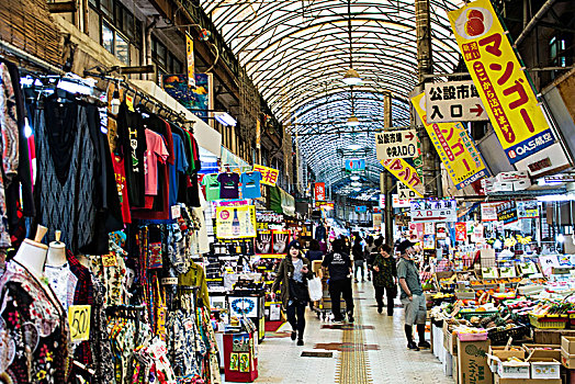 购物,拱廊,那霸,冲绳岛,日本