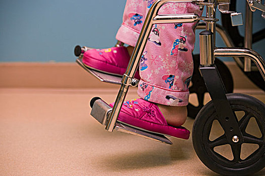 脚,医院,轮椅