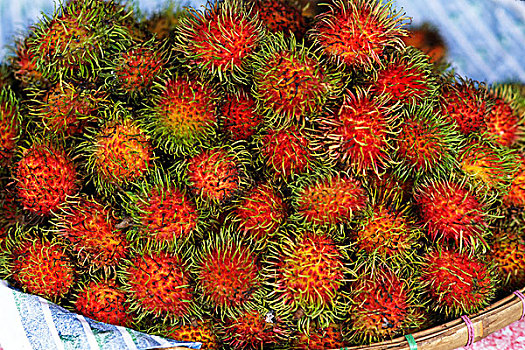 老挝,红毛丹果,水果
