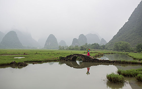 石桥,壮族,村姑