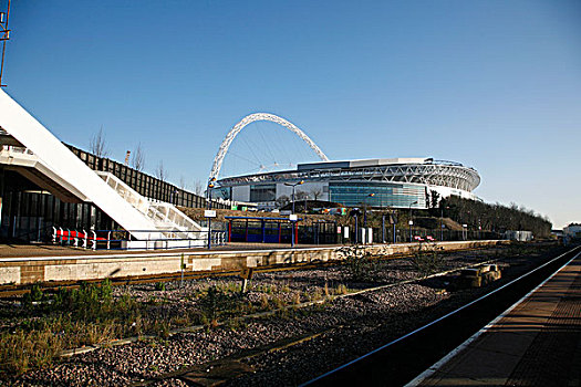 温布里体育场,火车站,伦敦,英国
