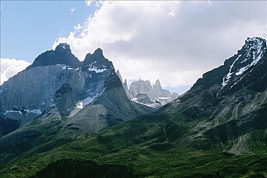 智利,巴塔哥尼亚,托雷德裴恩国家公园,漂亮,山峰