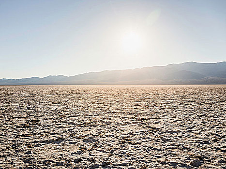 干燥,泥,风景,盆地,死亡谷国家公园,加利福尼亚,美国