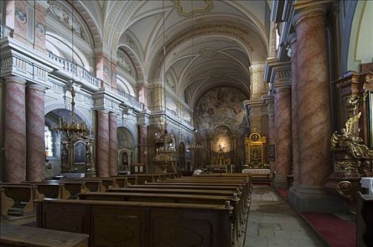 巴洛克,耶稣会,教堂,室内,特兰西瓦尼亚,罗马尼亚