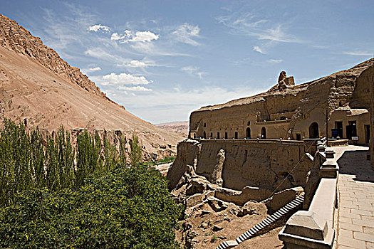 洞穴,吐鲁番,新疆,维吾尔,地区,中国