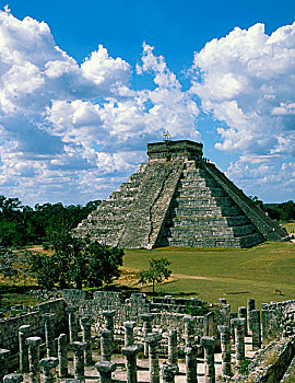 墨西哥,尤卡坦半岛,奇琴伊察,庙宇