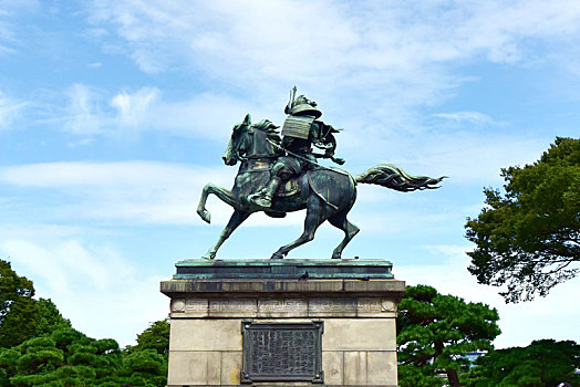 日本幕府将军雕塑