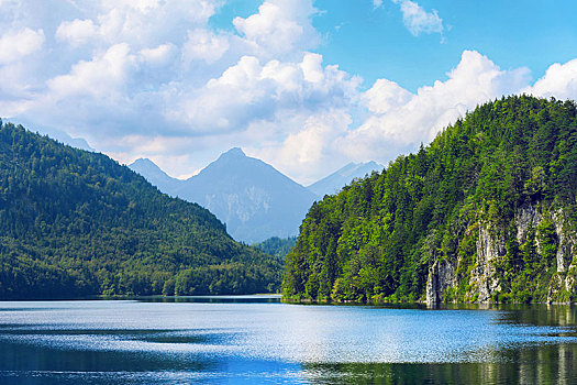 欧洲山水湖泊