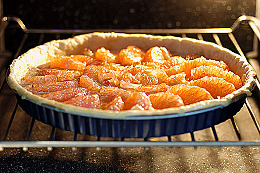 柚子,点心,烤炉