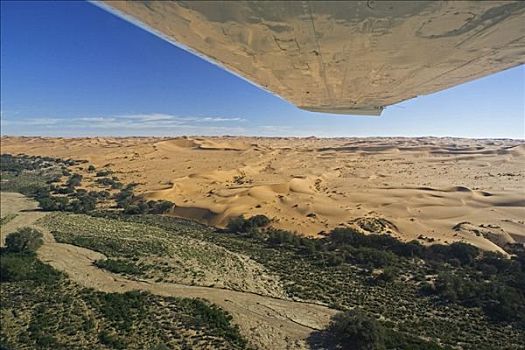 沙丘,纳米布沙漠,河,纳米比亚,非洲