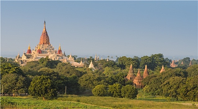 风景,阿南达寺,蒲甘,缅甸