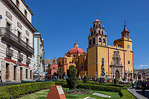 墨西哥,瓜纳华托州,瓜纳华托,广场,大教堂