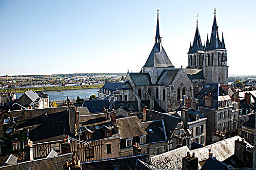 法国,布卢瓦,教堂,12世纪,13世纪,世纪,卢瓦尔河