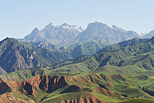 雪山,山峦