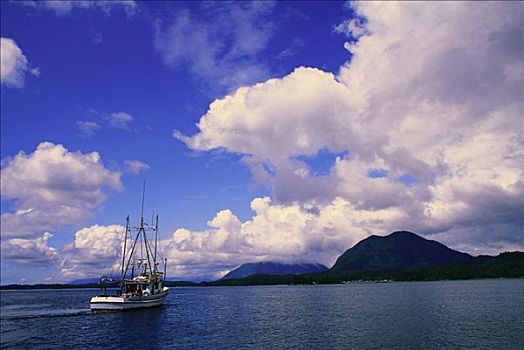 渔船,格里夸湾,不列颠哥伦比亚省,加拿大