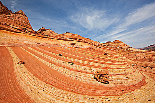 石头,怪诞,岩石构造,狼丘,北方,悬崖,荒野,犹他,亚利桑那,美国