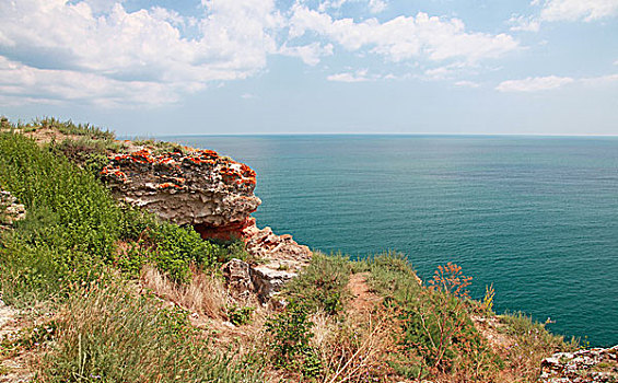 石头,海岬,保加利亚,黑海,海岸