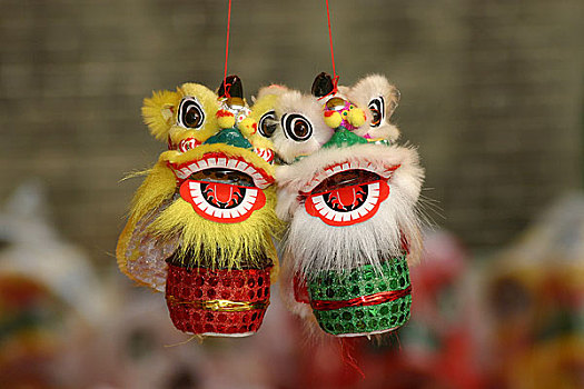 广州黄埔菠萝涎庙会--小狮子挂件