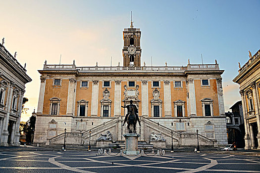 广场,坎皮多利奥,雕塑,罗马,意大利