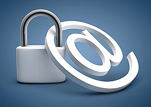挂锁,象征,图像,安全,电子邮件,互联网,插画