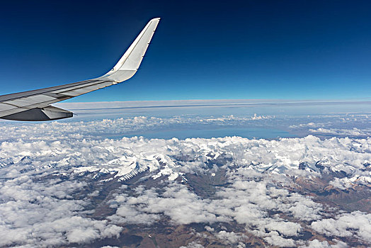 飞机旅行高空背景