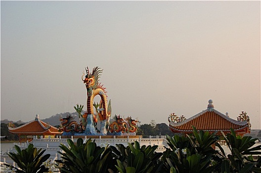 中国寺庙,塔,泰国
