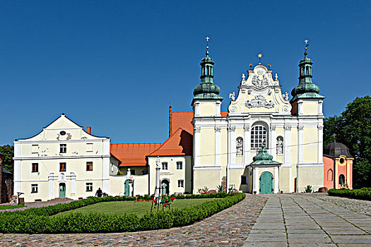 普雷蒙特雷修会的,教堂,神圣,波兰,欧洲