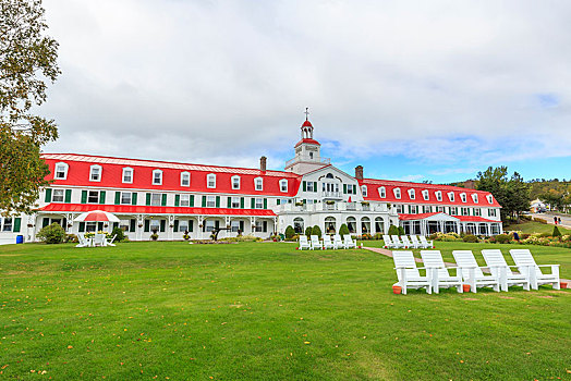 酒店,嘴,峡湾,劳伦斯河,魁北克省,加拿大,北美