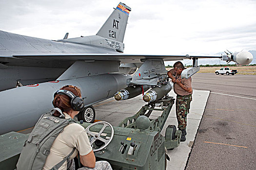 武器,准备,装载,f-16战斗机