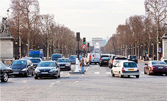 道路,香榭丽舍大街,巴黎