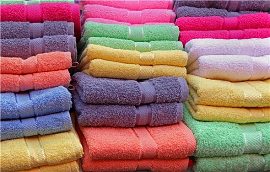 彩色,毛巾